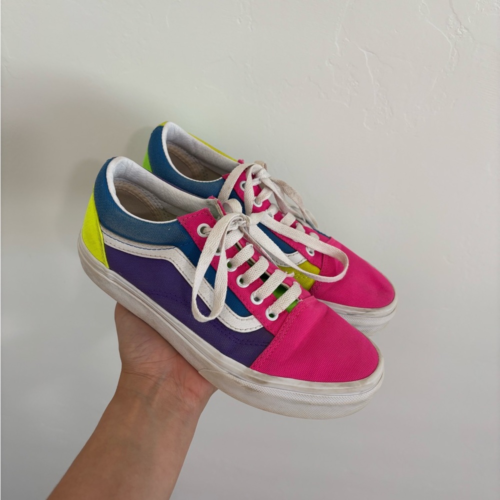 Kids Vans Multicolor Checkered Sneakers